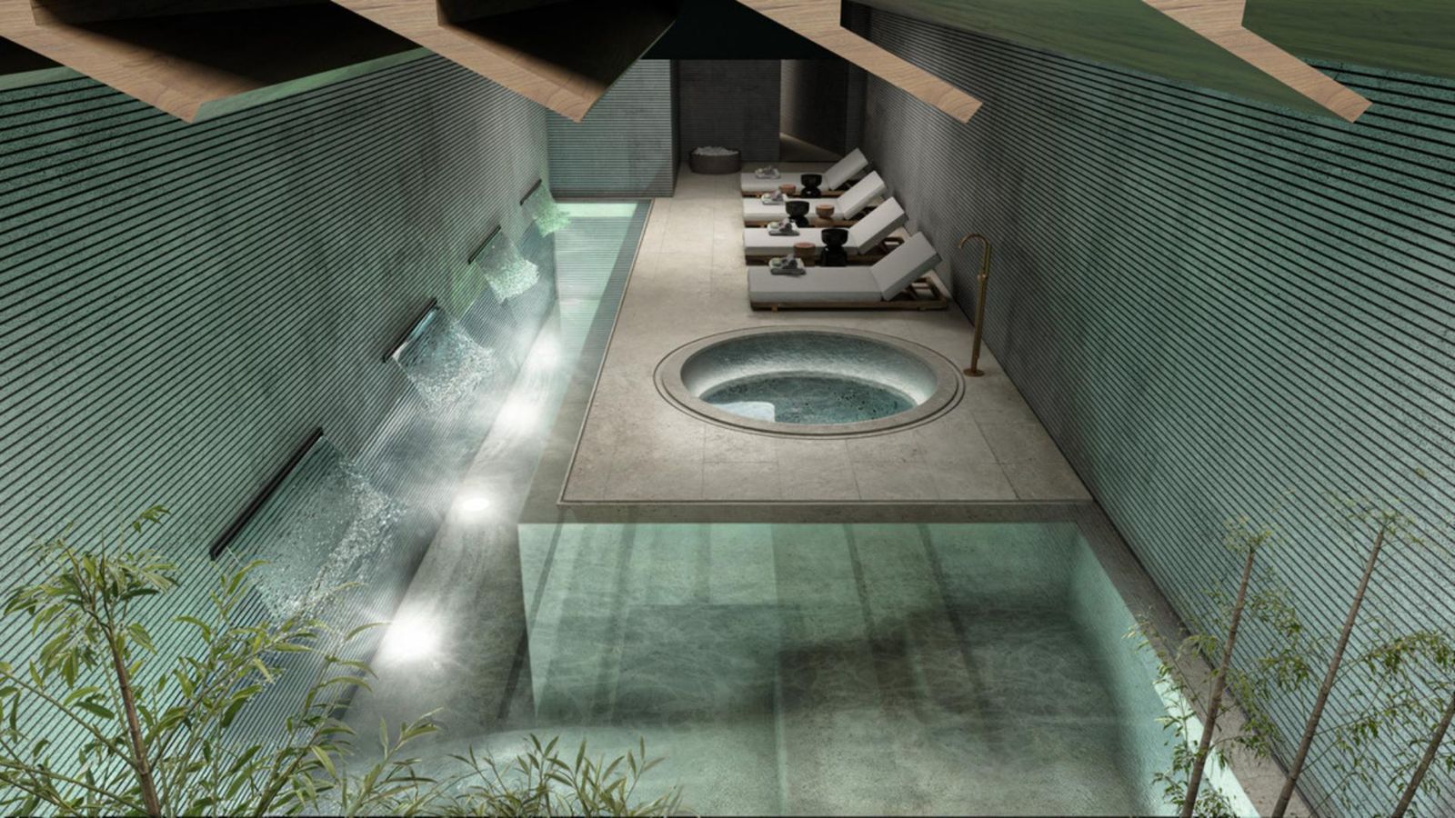 17 indoor pool spa room